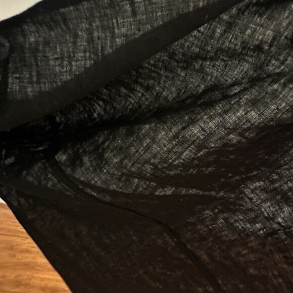 NWT Cover Up Dress Linen Mesh Maxi Long Sleeve lightweight P - Picture 10 of 13